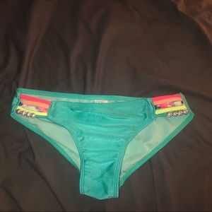 teal bikini bottoms
